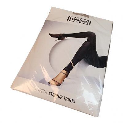 Wolford Aspen Stirrup Tights, Size S, Greige 18666